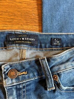 Lucky Brand Blue Denim Jeans with Branded Button
